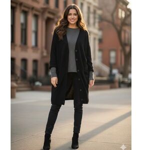 NWT Mouchette Elegant Black‎ Women's Cardigan size M